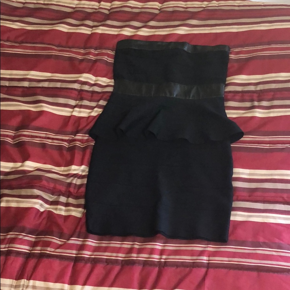 Black Peplum Dress
